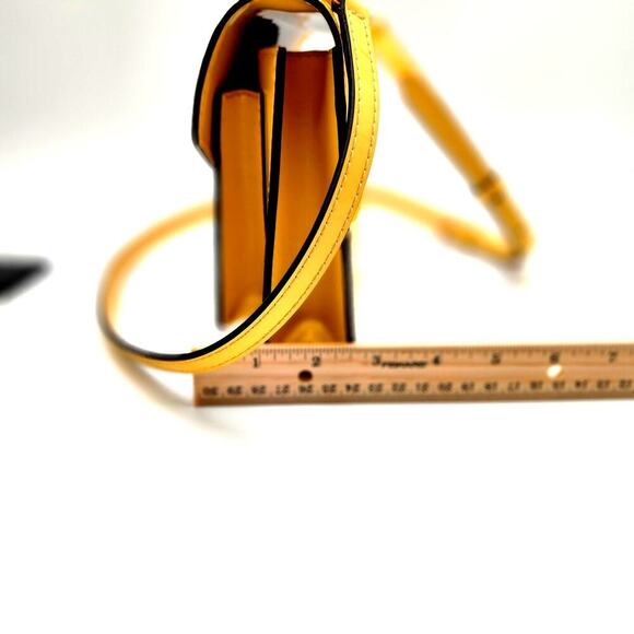 LOUIS VUITTON Yellow Vernis Leather Monceau BB Bag - Picture 14 of 16